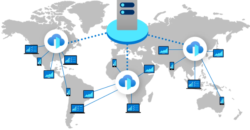 Browser - Azure FrontDoor CDN network