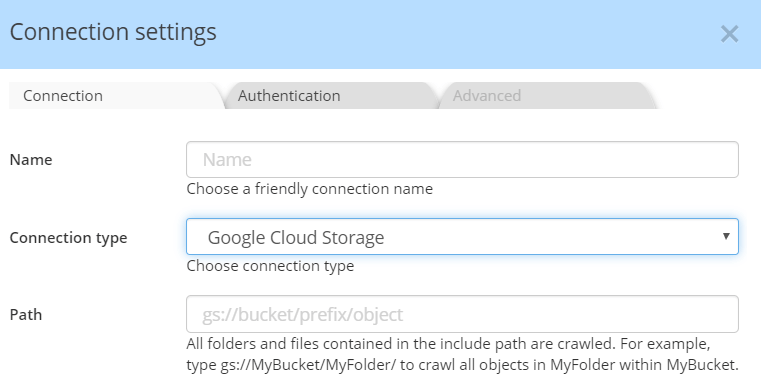 Cloud Storage - Google connection avro schema