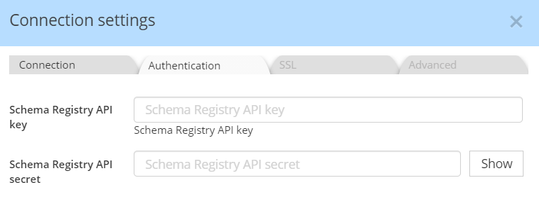 Confluence Schema Registry - Cloud auth avro schema