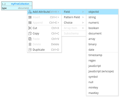 Create collection attributes