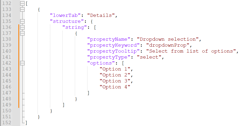 Custom properties - field level control