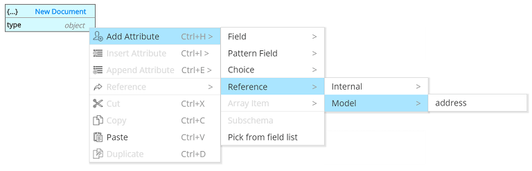 Definitions - Contextual menu