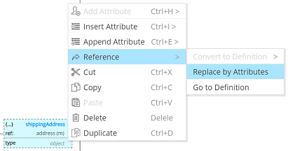 Definitions - replace by attributes