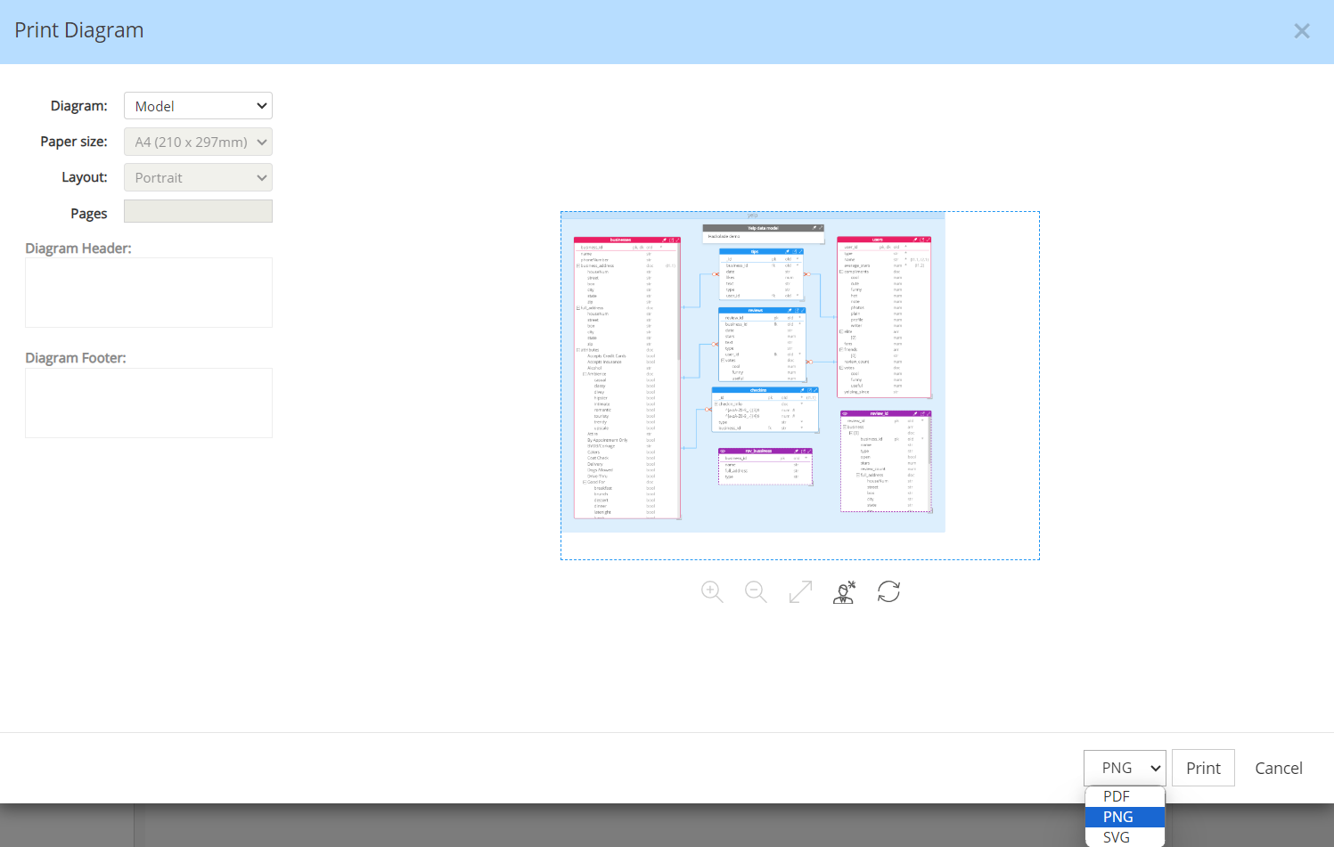 File - Print Diagram