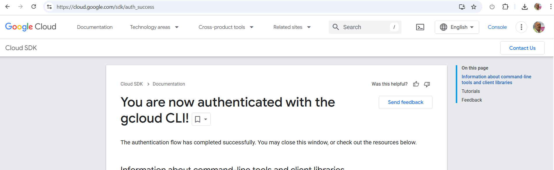 GCP App Default Credentials confirmation