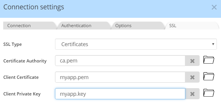 Hive - Connection settings SSL