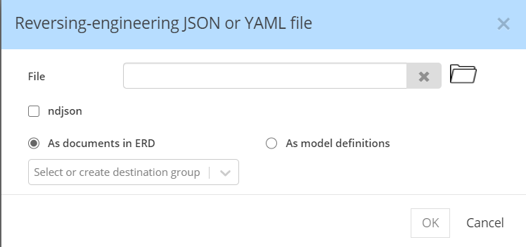 JSON Doc revers-engineering dailog