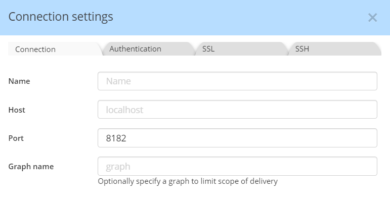 JanusGraph connection settings