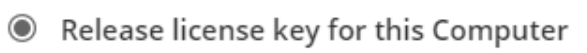 Old license key release