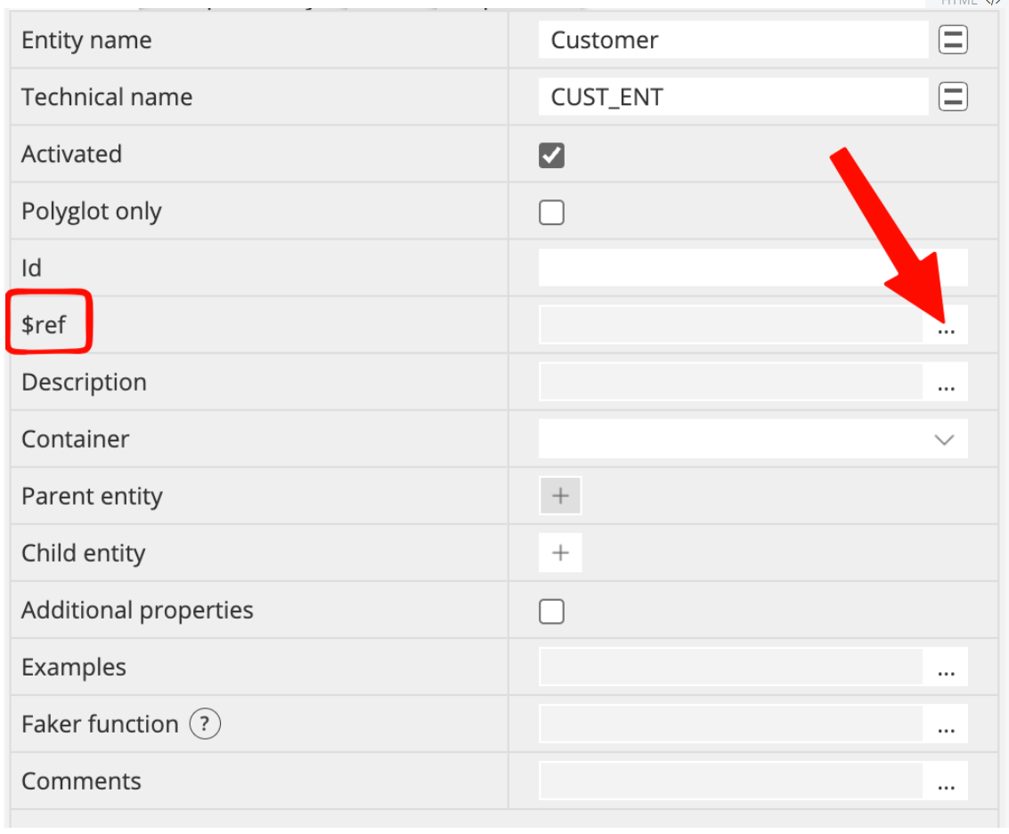 PowerDesigner external shortcut create ref