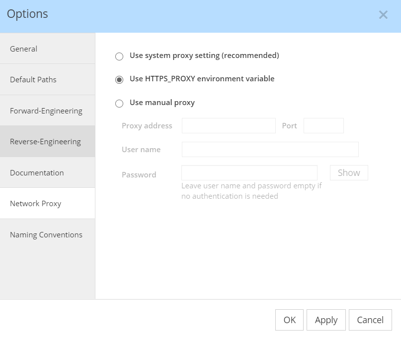 Proxy settings - HTTPS_PROXY environment var