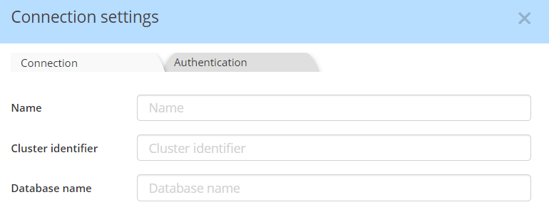 Redshift connection settings