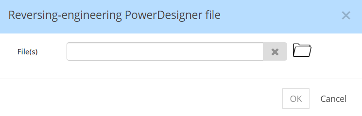 Reverse-engineer or Import PowerDesigner model