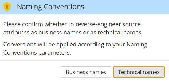 Reverse-engineering technical names