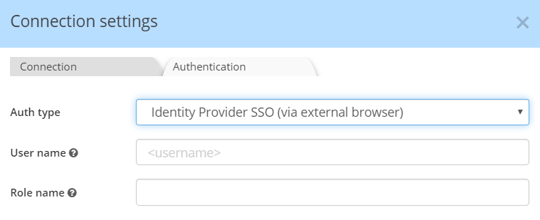 Snowflake Auth - Identity Provider SSO External browser