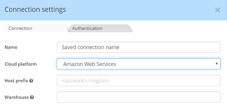 Snowflake Connection Settings