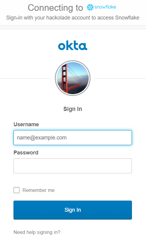 Snowflake Okta external browser SSO