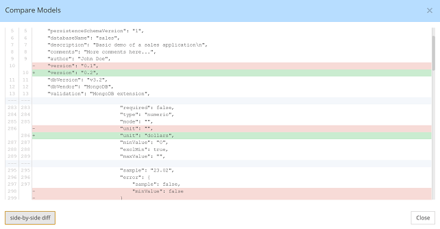 Tools - Model compare - in-line