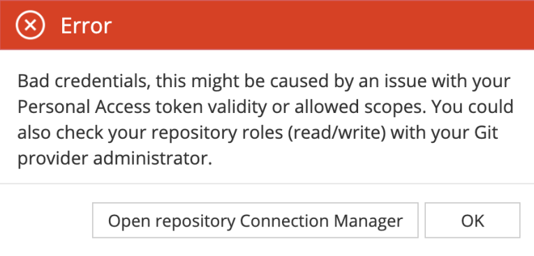 Worgroup - Azure DevOps Repos token error