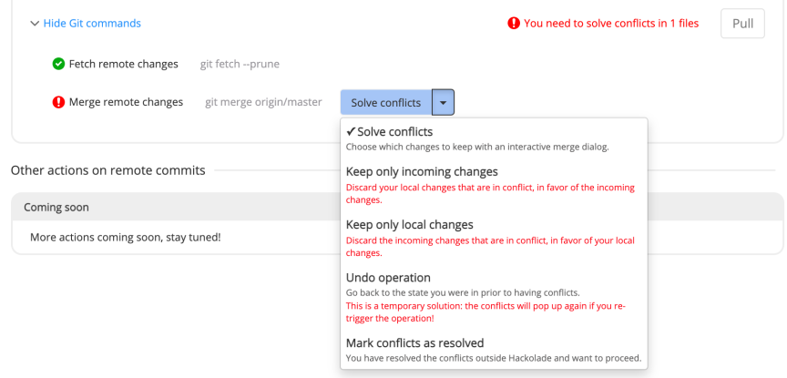 Workgroup conflict resolution