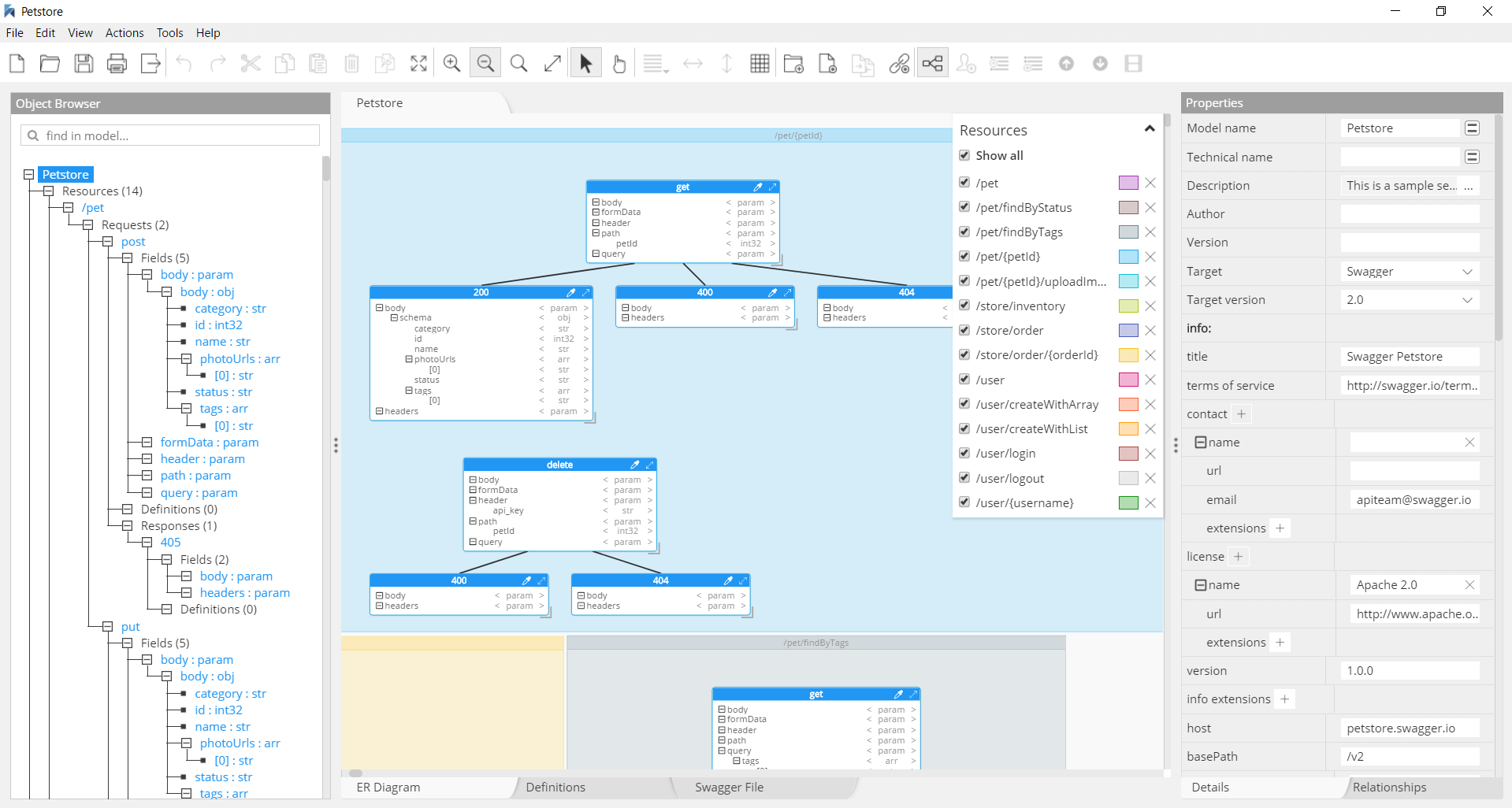 Swagger OpenAPI design editor